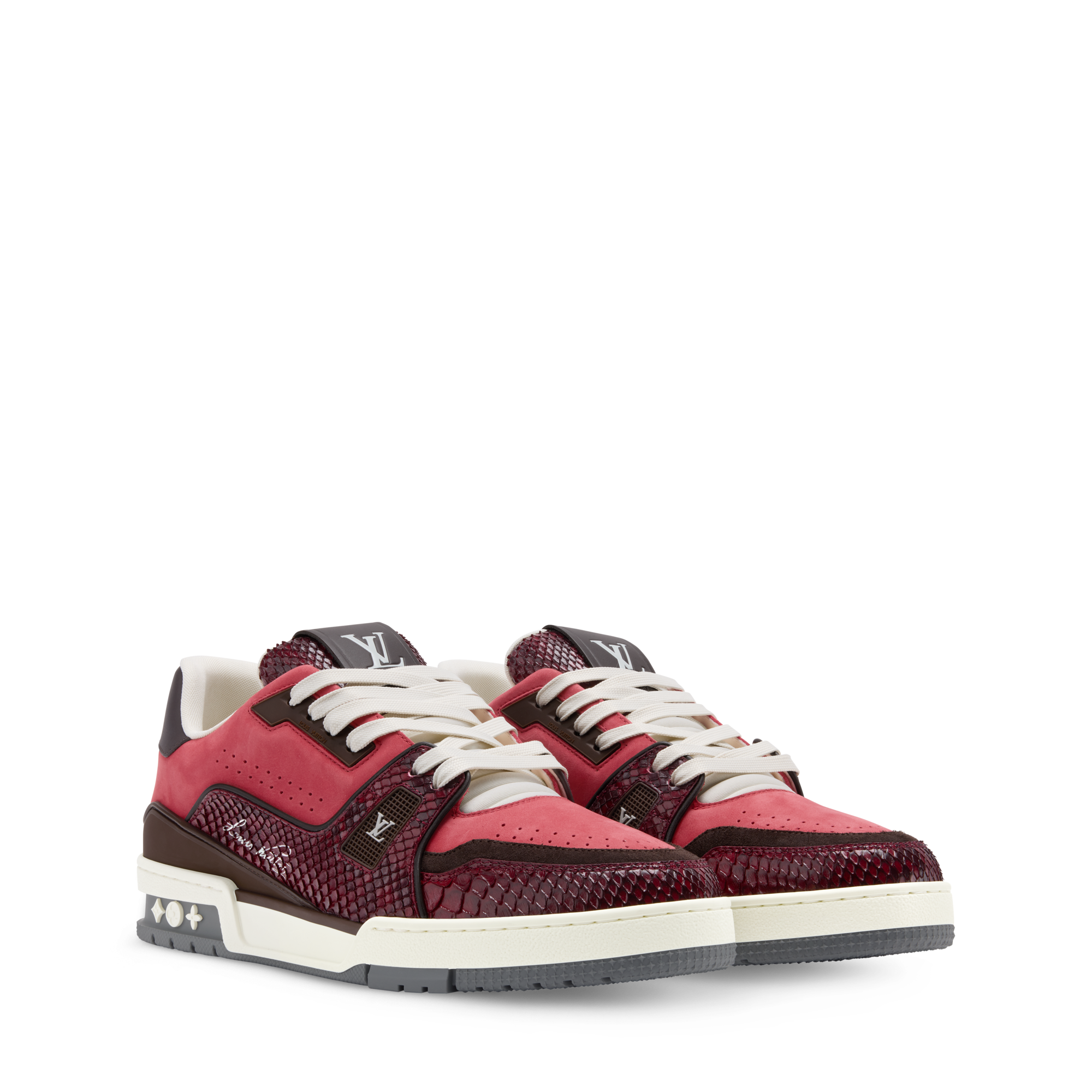 Red LV Trainer Shoes for Men | LOUIS VUITTON ®